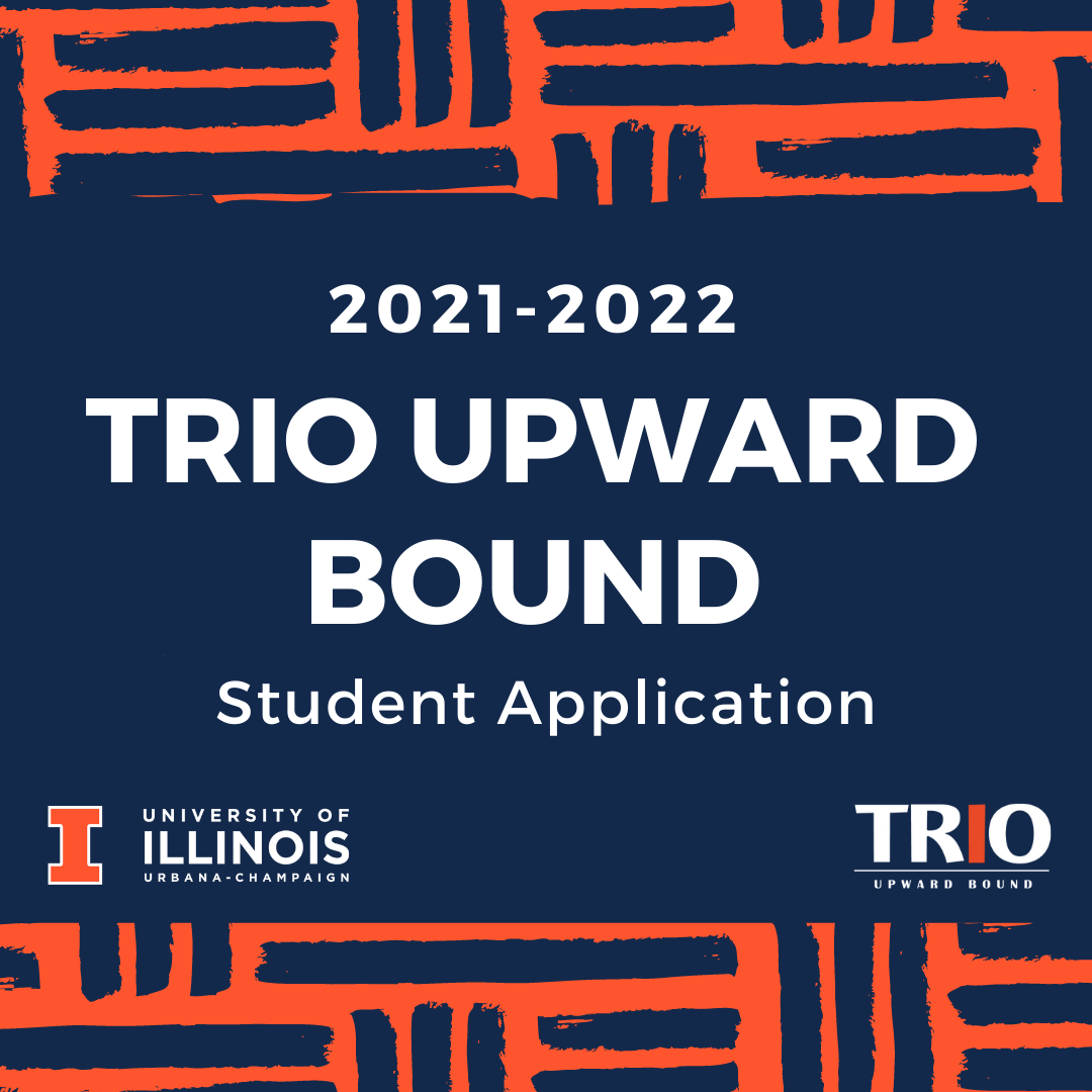 Upward Bound student application graphic